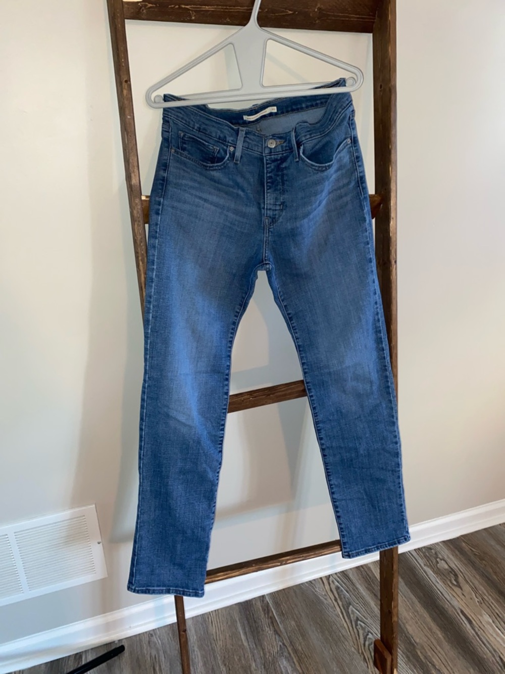 Classic Mid-Blue Straight Jeans